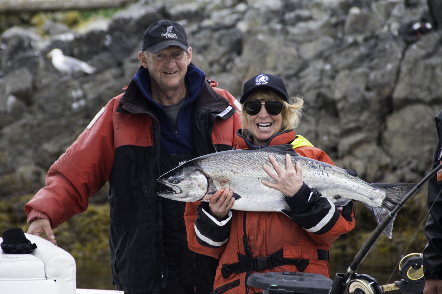 Salmon catch, salmon fishing, Haida Gwaii, B.C. Fishing, nice catch